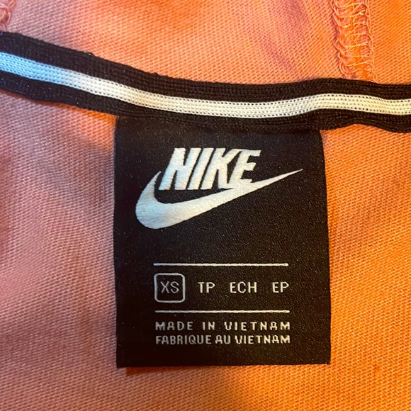Nike Pink Cropped Zip-Up Hoodie - Picture 6 of 7